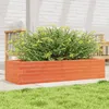 Image de Vidaxl JardiniÃ¨re Cire Marron 110x40x23 Cm Bois De Pin Massif