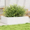 Image de vidaXL Jardinière blanc 90x60x23 cm bois de pin massif847234