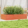 Image de Vidaxl JardiniÃ¨re Cire Marron 110x60x23 Cm Bois De Pin Massif