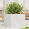 Image de Vidaxl JardiniÃ¨re Blanc 60x60x45,5 Cm Bois De Pin Massif