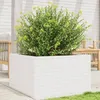 Image de Vidaxl JardiniÃ¨re Blanc 80x80x45,5 Cm Bois De Pin Massif