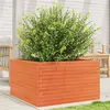 Image de vidaXL Jardinière cire marron 80x80x45,5 cm bois de pin massif847260