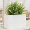 Image de Vidaxl JardiniÃ¨re Blanc 70x40x45,5 Cm Bois De Pin Massif
