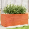 Image de Vidaxl JardiniÃ¨re Cire Marron 110x40x45,5 Cm Bois De Pin Massif
