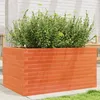 Image de Vidaxl JardiniÃ¨re Cire Marron 90x60x45,5 Cm Bois De Pin Massif