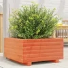 Image de vidaXL Jardinière cire marron 50x50x26,5 cm bois de pin massif847295