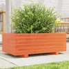 Image de Vidaxl JardiniÃ¨re Cire Marron 70x40x26,5 Cm Bois De Pin Massif