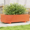Image de vidaXL Jardinière cire marron 90x40x26,5 cm bois de pin massif847335