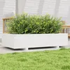 Image de vidaXL Jardinière blanc 110x60x26,5 cm bois de pin massif847349