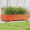 Image de vidaXL Jardinière cire marron 110x60x26,5 cm bois de pin massif847350