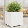 Image de vidaXL Jardinière blanc 50x50x49,5 cm bois de pin massif847354