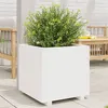 Image de vidaXL Jardinière blanc 60x60x49,5 cm bois de pin massif847359