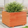 Image de Vidaxl JardiniÃ¨re Cire Marron 70x70x49,5 Cm Bois De Pin Massif