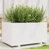 Image de vidaXL Jardinière blanc 90x60x49,5 cm bois de pin massif847384