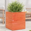 Image de Vidaxl JardiniÃ¨re Cire Marron 40x40x46 Cm Bois De Pin Massif