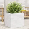 Image de vidaXL Jardinière blanc 50x50x46 cm bois de pin massif3282405