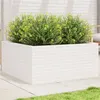 Image de vidaXL Jardinière blanc 100x100x46 cm bois de pin massif3282430