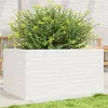 Image de vidaXL Jardinière blanc 90x60x46 cm bois de pin massif3282455