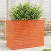 Image de Vidaxl JardiniÃ¨re Cire Marron 90x40x68,5 Cm Bois De Pin Massif