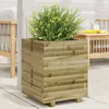 Image de Vidaxl JardiniÃ¨re 40x40x49,5 Cm Bois De Pin ImprÃ©gnÃ©