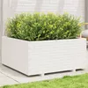Image de vidaXL Jardinière blanc 100x100x49,5 cm bois de pin massif3282540