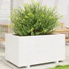 Image de vidaXL Jardinière blanc 90x60x49,5 cm bois de pin massif3282565
