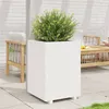 Image de vidaXL Jardinière blanc 50x50x72,5 cm bois de pin massif3282575