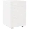 Image de Vidaxl JardiniÃ¨re Blanc 50x50x72,5 Cm Bois De Pin Massif