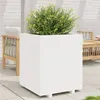 Image de vidaXL Jardinière blanc 60x60x72,5 cm bois de pin massif3282580