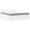 Image de vidaXL Lit avec tiroirs et matelas blanc 180x200 cm bois massif de pin3281890