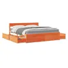 Image de vidaXL Lit avec tiroirs/matelas cire marron 180x200 cm bois massif pin3281891
