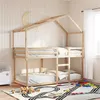 Image de vidaXL Lit superposé sans matelas 80x200 cm bois de pin massif