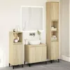 Image de vidaXL Vidaxl Ensemble De Meubles De Salle De Bain 3 Pcs Chêne Sonoma