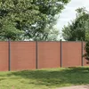 Image de vidaXL Panneau de clôture marron 526x186 cm WPC