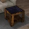 Image de vidaXL Table basse avec LED chêne fumé 53x53x45 cm bois d'ingénierie847543