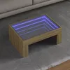Image de Vidaxl Table Basse Avec Led Infini ChÃªne Sonoma 70x50x30 Cm
