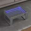 Image de vidaXL Table basse avec LED infini sonoma gris 70x53x30 cm847635