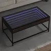 Image de vidaXL Table basse avec LED Infinity chêne marron 90x50x41 cm847691