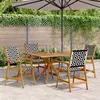 Image de vidaXL Ensemble à manger de jardin 5 pcs Bois d'acacia solide