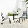 Image de Vidaxl Ensemble De Chaises De Jardin Empilables 3 Pcs Anthracite