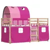 Image de vidaXL Lit superposé sans matelas rose 80x200 cm bois de pin massif3283990