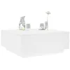 Image de vidaXL Table basse blanc 100x100x40 cm bois d'ingénierie3284049