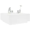 Image de vidaXL Table basse blanc 100x100x40 cm bois d'ingÃ©nierie