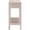Image de vidaXL Vidaxl Table Console Blanc 110x35x75 Cm Bois De Manguier Solide