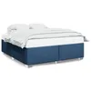 Image de vidaXL Cadre de lit sans matelas bleu 180x200 cm tissu