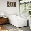 Image de vidaXL Cadre de lit Blanc 90x190 cm Similicuir