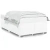 Image de vidaXL Vidaxl Cadre De Lit Blanc 120x190 Cm Similicuir