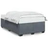 Image de vidaXL Cadre de lit sans matelas gris foncÃ© 120x190 cm velours