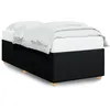 Image de vidaXL Cadre de lit sans matelas noir 80x200 cm tissu