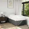 Image de vidaXL Cadre de lit sans matelas gris foncé 90x190 cm tissu